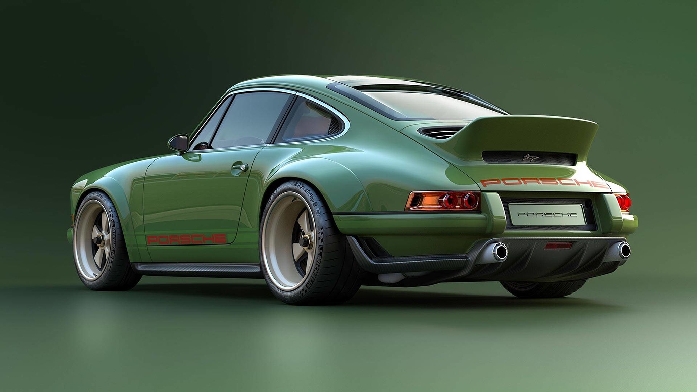 Порше 911 RWB Retro неон