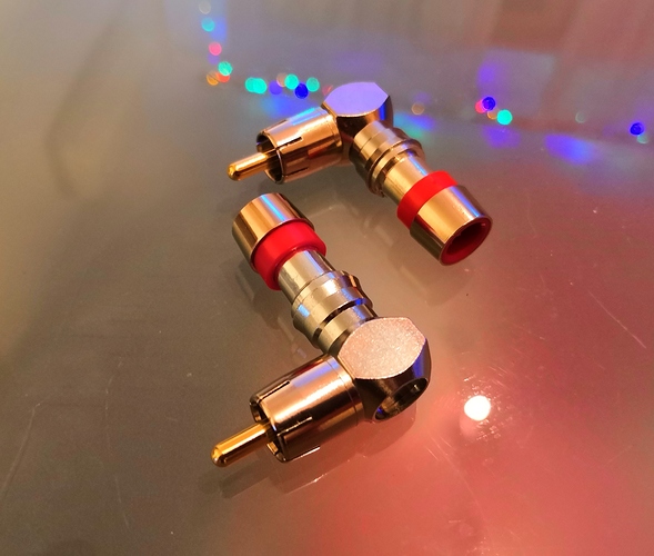 Угловой rca разъем