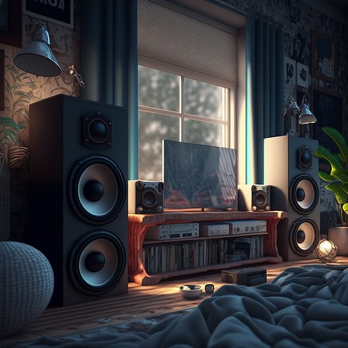 asuilin_cozy_room_with_hi-fi_audio_system_two_identical_speaker_9a56da0d-36a6-4c39-b88b-d2be0dc3b567