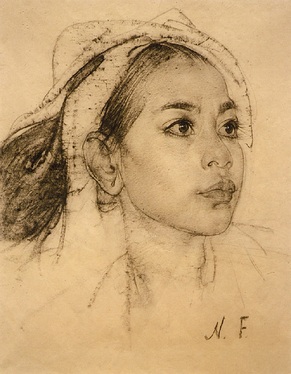 Статья 18 (2.8) Николай Фешин. Девочка с острова Бали, 1938