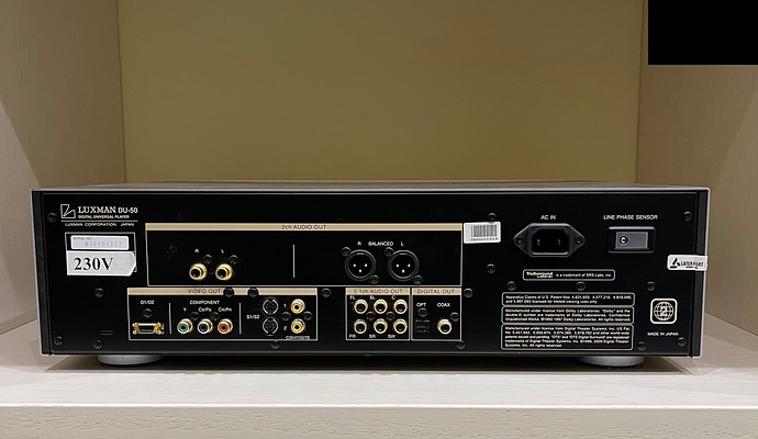 Luxman DU-50 back