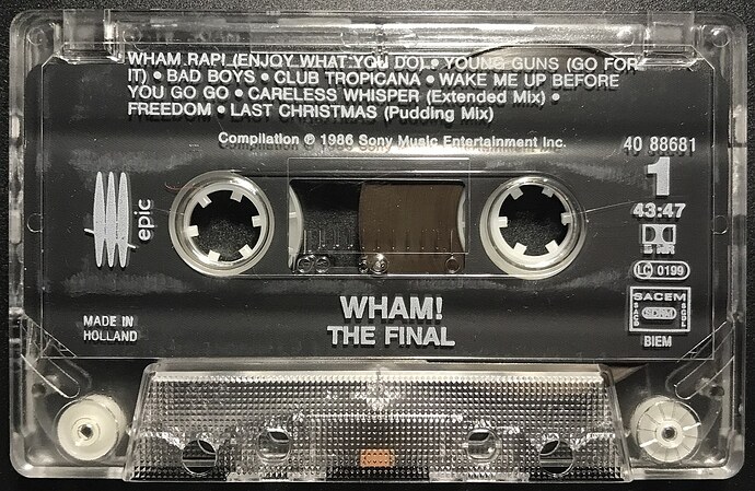 Wham! - The Final - 1986