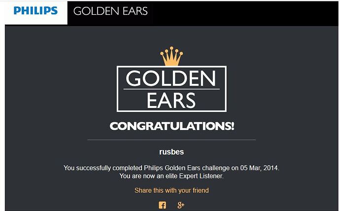 ТестGolden EARS