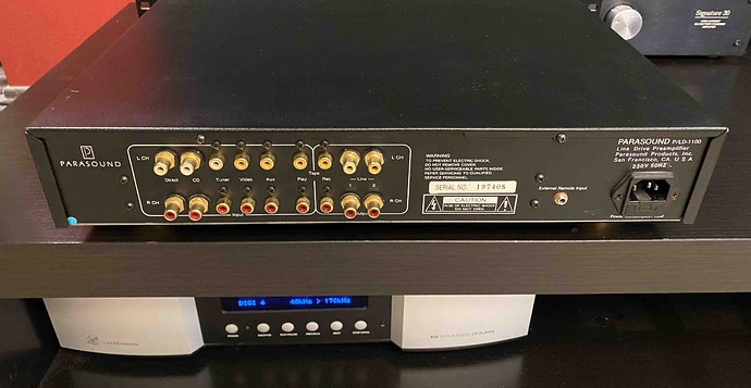 Parasound PLD-1100 back