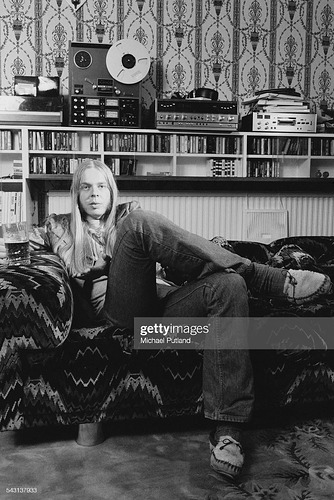 Rick Wakeman, 9th April 1975. Photo by Michael Putland Getty Images