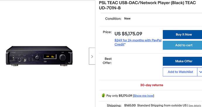TEAC USB-DAC  Network Player  TEAC UD-701N-B