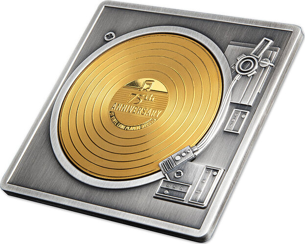 Barbados 75th ANNIVERSARY VINYL LONG PLAYING RECORD орел