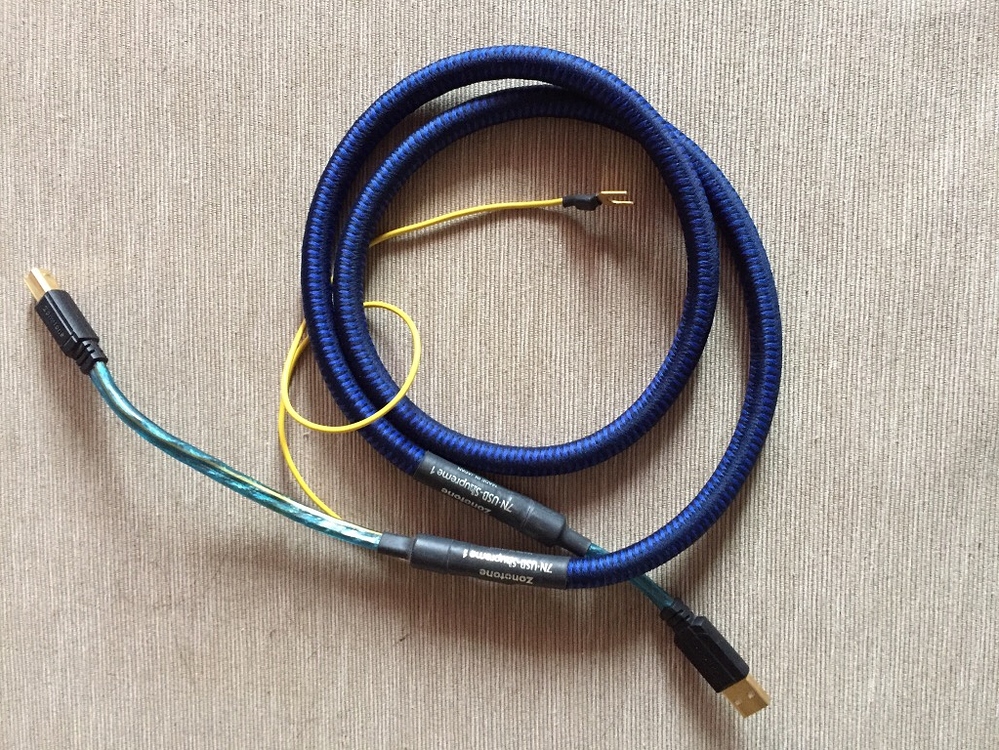 Zonotone ケーブル 7N•USB-Shupreme1 A-Btype Zonotone Shupreme TW-1 RCA 1.5m Phono Cable - 7N Pure Copper