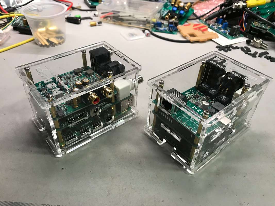 PI2AES case withPI4&AKM_DAC1