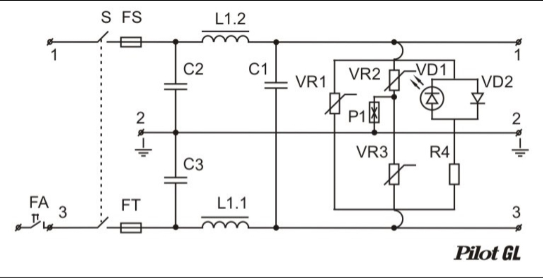 Фильтр электрическая схема. Pilot gl сетевой фильтр схема. Сетевой фильтр пилот схема электрическая принципиальная. Схема сетевого фильтра пилот gl. Сетевой фильтр Pilot gl схема электрическая принципиальная.