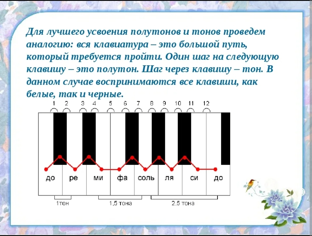 Чем отличается тон от звука. Тон полутон знаки альтерации. Тон и полутон сольфеджио 1 класс. Тон полутон строение мажорной гаммы. Тон полутон на клавиатуре.